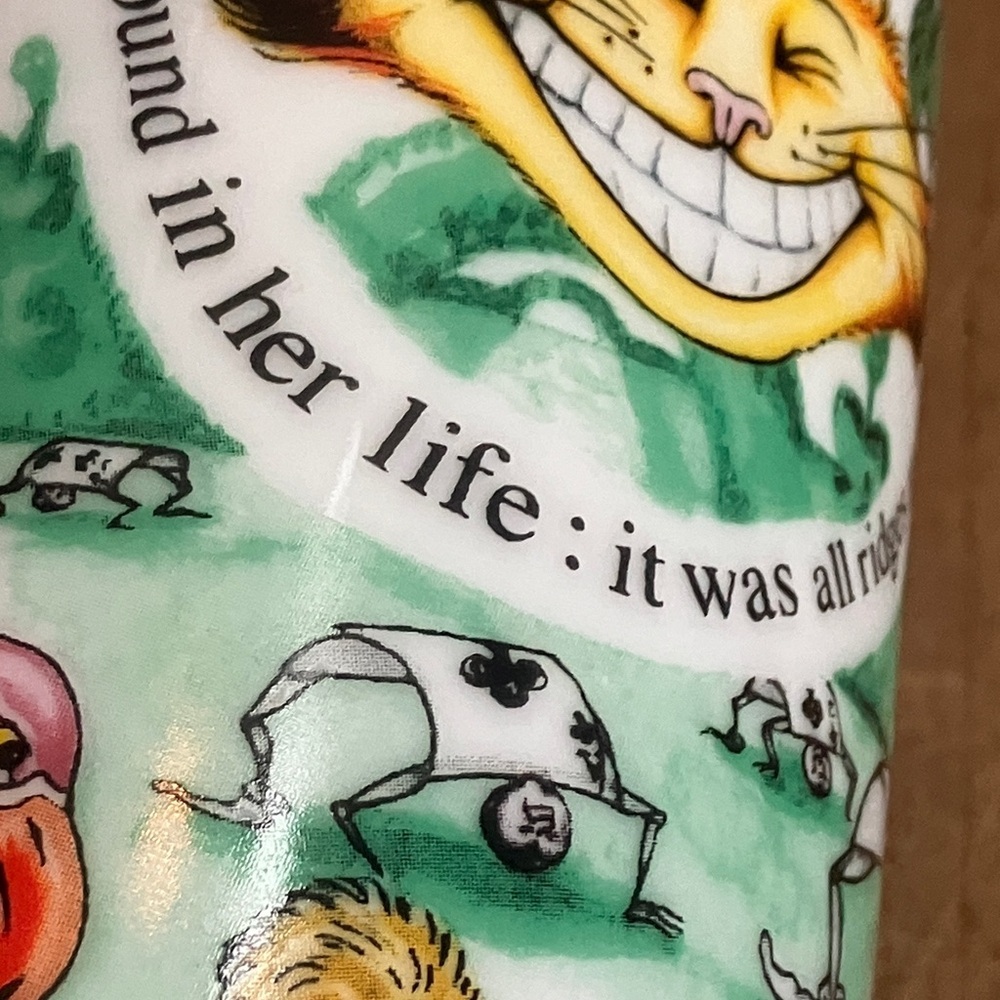 Alice in Wonderland English ceramic Mug by Paul Cardew vintage 2010 - Picture 14 of 16